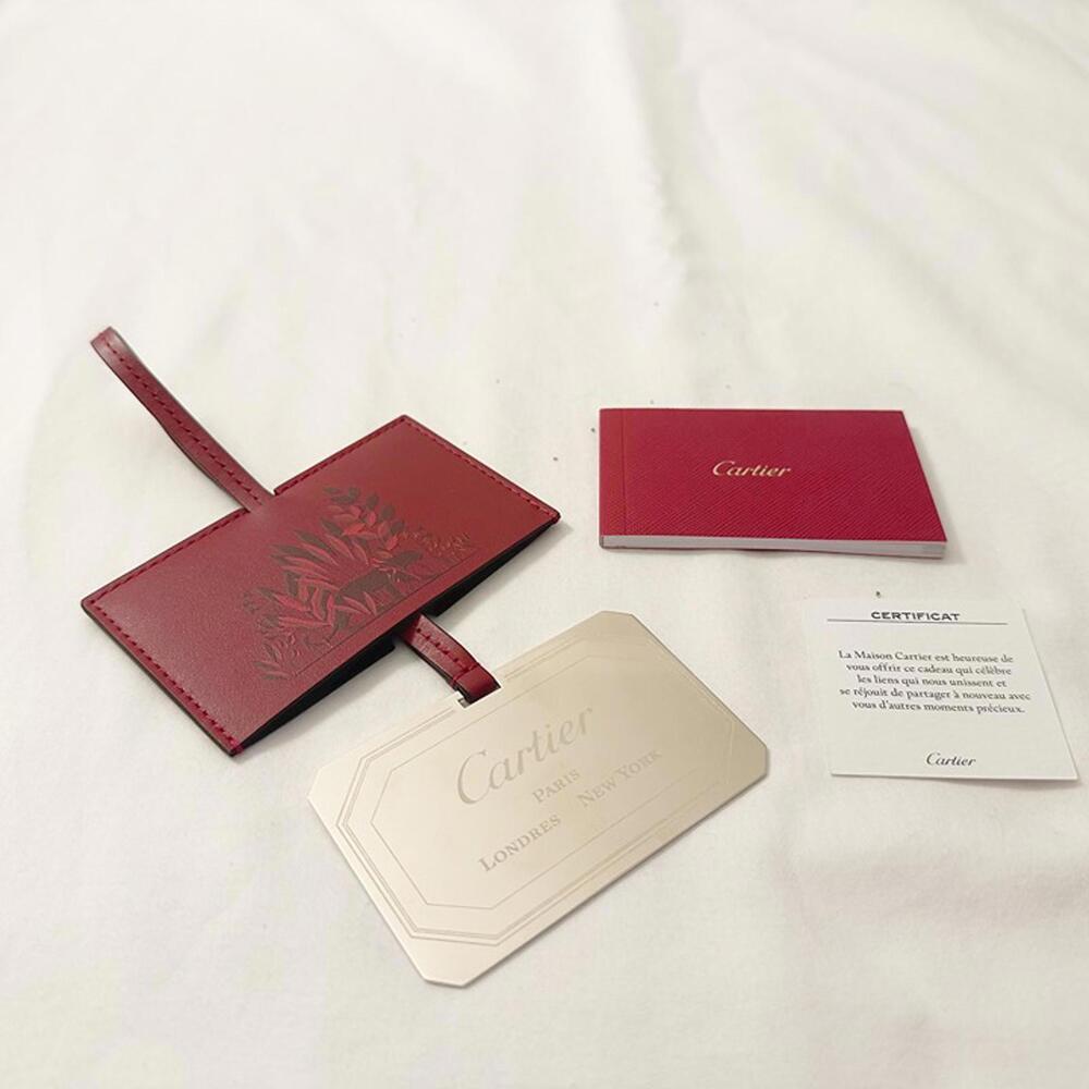 cartier luggage tag